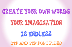 Swirly Whirly Hippy Lettering ABC Font Typeface Alphabet OTF Product Image 3