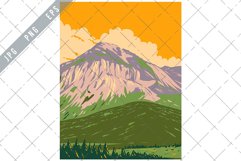 Swiss National Park with Piz Nair and Buffalora WPA Art Deco Product Image 1