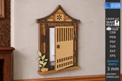 Switch Cover Door Laser Cut | 3D Door Light Switch Cover SVG Product Image 1