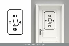 Switch Lights for Door Sticker Product Image 1