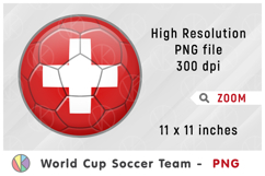 Switzerland National Team Soccer Ball. World Cup 2026 Product Image 1