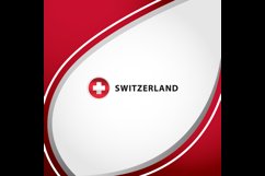 Switzerland square layout background concept design template Product Image 2