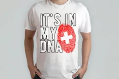 It's in my DNA Switzerland Flag Fingerprint PNG Sublimation Product Image 2