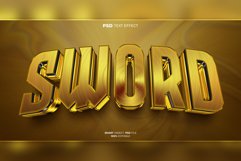 Sword 3D editable text effect Product Image 1