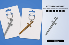 Medieval Sword Keychain SVG Product Image 2