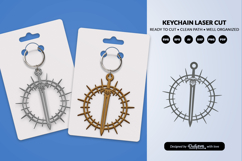 Medieval Sword Keychain SVG Product Image 2