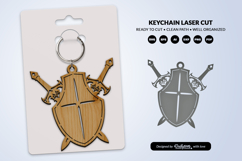 Medieval Sword Keychain SVG 4 in 1 Product Image 4