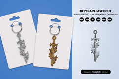 Medieval Sword Keychain SVG Product Image 2