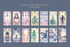 Watercolor 14 Tarot Card Suit of Swords Minor Arcana Bundle. Product Image 1