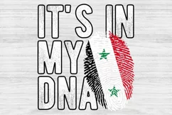 It's in my DNA Syria Flag Fingerprint PNG Sublimation Product Image 1