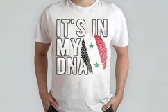 It's in my DNA Syria Flag Fingerprint PNG Sublimation Product Image 2