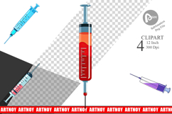 Medical Syringe Clipart Product Image 1