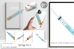 Digital Paper Medical Syringe Product Image 1
