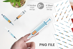 Medical Syringe Sticker Product Image 1