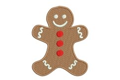 Gingerbread Man embroidery design. Product Image 1