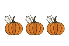 Mini Pumpkins Embroidery Design Product Image 1