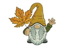 Autumn Gnome Embroidery Design Product Image 1