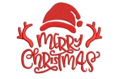 Merry Christmas Embroidery Design Product Image 1