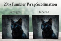 Gorgeous Black Cat 20oz Tumbler PNG, Black Cat Tumbler Product Image 2