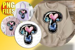 T Doodle Letter Valentine Heart Sweet Magic! Product Image 1