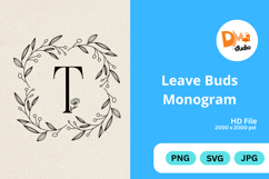 Leave Buds Monogram Product Image 1
