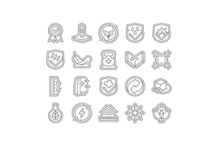 quality materials product icons set vector Product Image 1