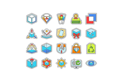 design aesthetics product icons set vector Product Image 1