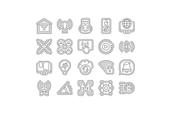 integration compatibility product icons set vector Product Image 1