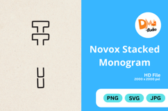 Novox Stacked Monogram Product Image 1