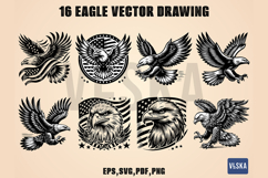 American Eagle Vector SVG Bundle Product Image 3