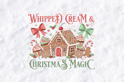 Whipped Cream and Christmas Magic Holiday Shirt Design Product Image 3