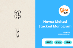 Novox Melted Stacked Monogram Product Image 1