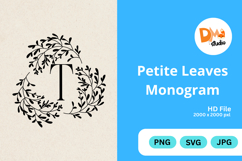 Petite Leaves Monogram Product Image 1