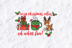 Cozy Christmas Vibes Oh What Fun Holiday Shirt Design Product Image 3