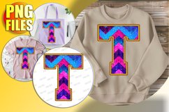 T Doodle Letter Style Decoration Merry Holiday Style! Product Image 1