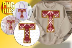 T Doodle Letter Style Print Merry Holiday Character! Product Image 1