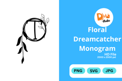 Floral Dreamcatcher Monogram - Boho Inspired Letter Frames Product Image 1