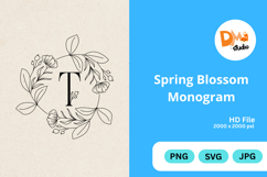 Spring Blossom Monogram Product Image 1