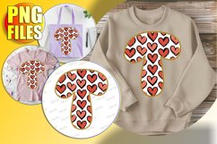 T Doodle Letter Valentine Joyful Playful Vibe! Product Image 1