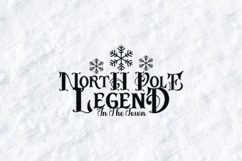 North Pole Legend Christmas Shirt Design Product Image 3