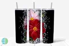 Flower Skinny Tumbler Sublimation Designs Tumbler Bundle PNG Product Image 2