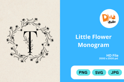 Little Flower Monogram Product Image 1