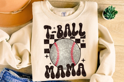 T-Ball Mama PNG, Baseball Mama PNG, Baseball PNG Sublimation Product Image 3