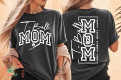 Crazy Proud Always Loud Baseball T Ball Mom, T Ball Mom SVG Product Image 2