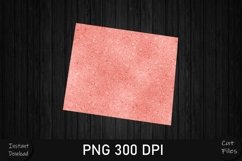 50 United States Coral Pink Glitter Map Png Product Image 27