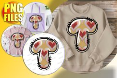 T Doodle Letter Valentine Bright Loving Icon! Product Image 1