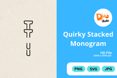 Quirky Stacked Monogram Product Image 1