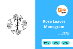 Rose Leaves Monogram Product Image 1