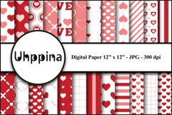 Kit &quot;LOVE 2&quot; Digital Paper Product Image 1