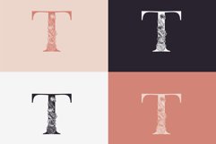 T logo, Letter T monogram, style floral Product Image 3